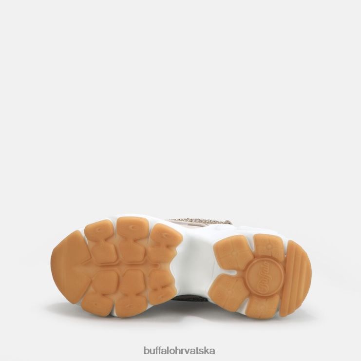 bež sa zlatnim lancem Buffalo binary chain trainer low vegan |tenisice TDD6T348